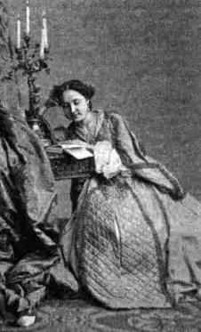 Селина Лефрен, возлюбленная Н. Некрасова.. Фото из Государственного Литературного музея, около 1863-го года.