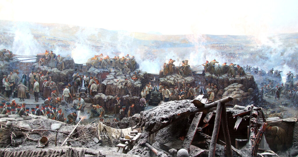 Деталь панорамы Франца Рубо «Оборона Севастополя» (1904)