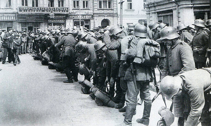 Немецкие оккупационные войска в Киеве, 1918г.