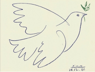 Голубка Пикассо. 1949 год. На иллюстрации вариант 1961 года
