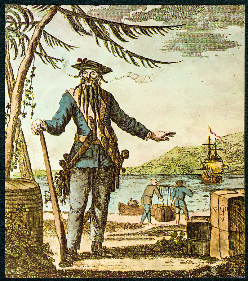 Знаменитые пираты: Эдвард Тич (англ. Edward Teach) по прозвищу Чёрная Борода