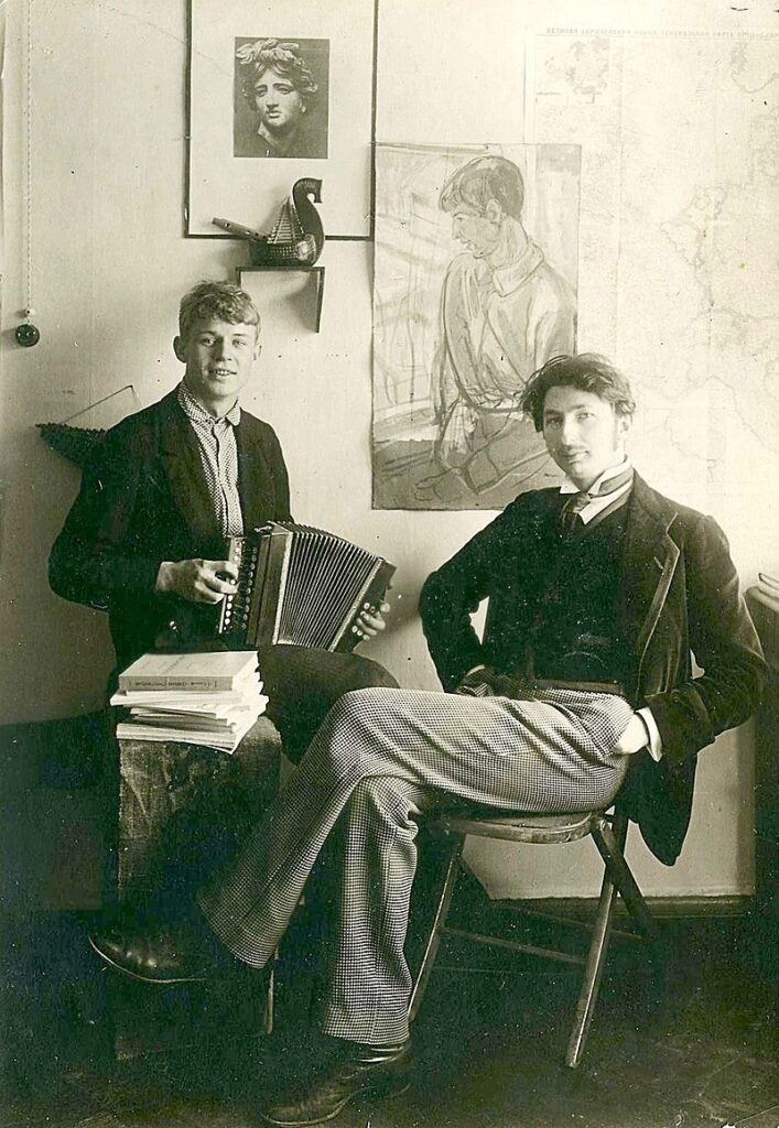 Сергей Есенин и Сергей Городецкий, 1916 г.