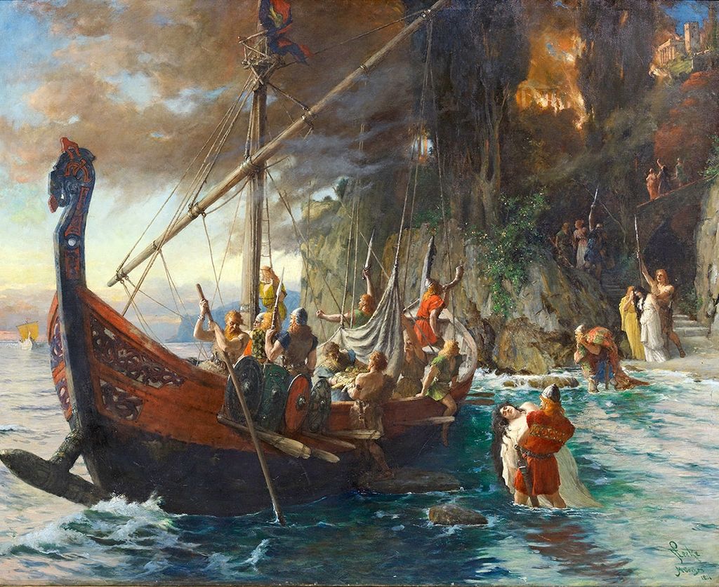 Фердинанд Лике. «Набег викингов», 1906 год