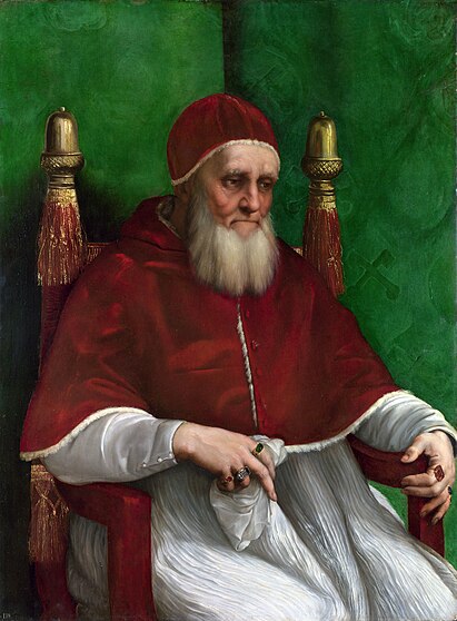 Рафаэль Санти. Портрет папы Юлия II. 1511г.