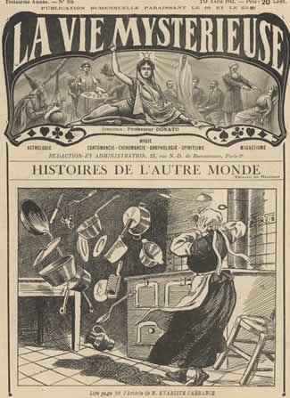 Полтергейст. Изображение полтергейста во французском журнале. 1911 год
